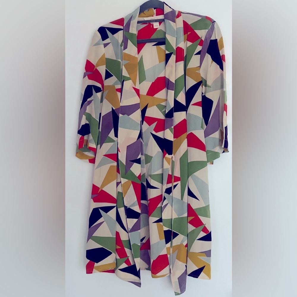 Anthropologie // Silk Abstract Robe